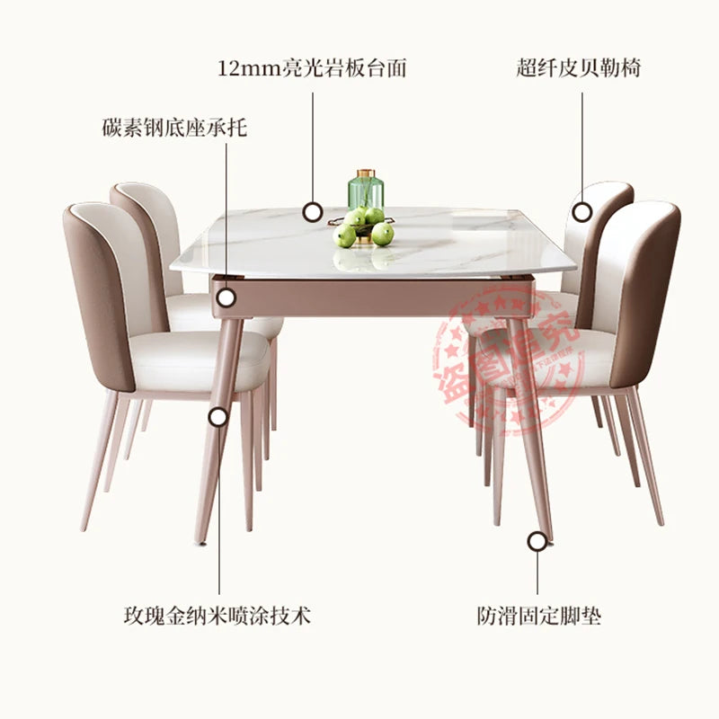 Folding Table Kitchen Dining Room Set Replica High Luxury Table Multifunctional Large Coffee Rustic Muebles Home Furniture