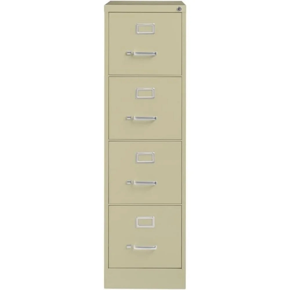 22" Deep 4 Drawer Letter File Cabinet in Putty, Fully Assembled