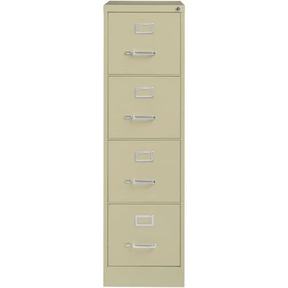 22" Deep 4 Drawer Letter File Cabinet in Putty, Fully Assembled