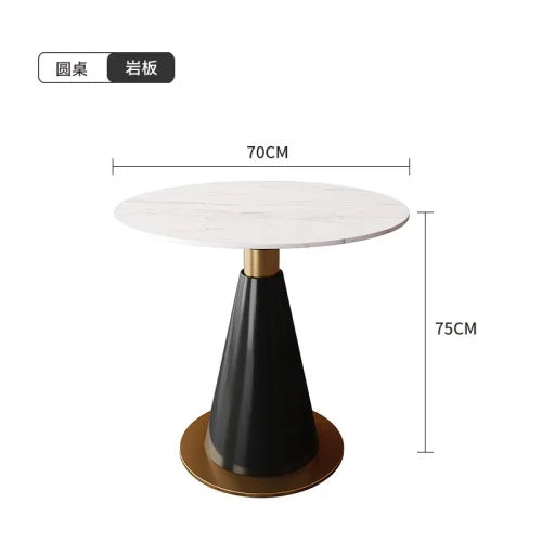 Mesa de comedor nórdica para sala de estar, mesa redonda con acento, juego de comedor móvil, muebles de cocina de diseño para el hogar Tavolino Da Salotto