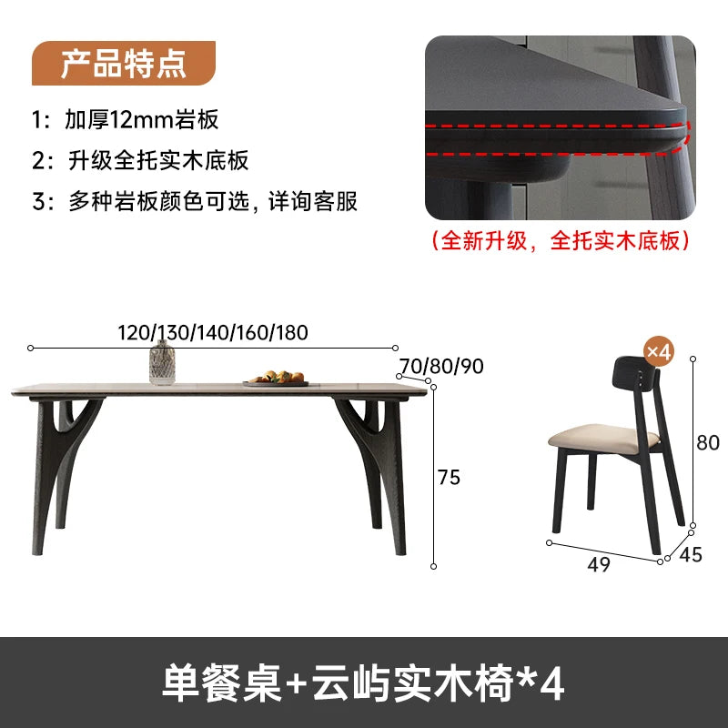 Mesa de té, juegos de comedor, muebles nórdicos, pasillo, otomana, juego de comedor de jardín, 6 sillas, juegos modernos, juego de mesa de comedor de lujo