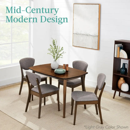 2024 New 5-Piece Dining Set, Compact Mid-Century Modern Table & Chair Set for Home