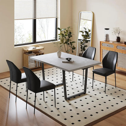 Juego de mesa de comedor, mesa de cocina moderna con asiento derecho, banco de esquina y banco para muebles de comedor familiar, juego de mesa de comedor