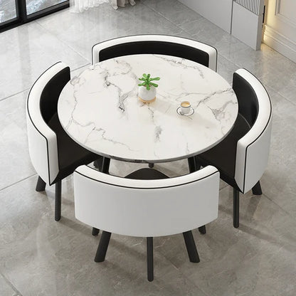 стол обеденный Dining Table Set 4 Chairs Modern Reception Negotiation Coffee Tables Living Room Furniture Kitchen Table Chairs