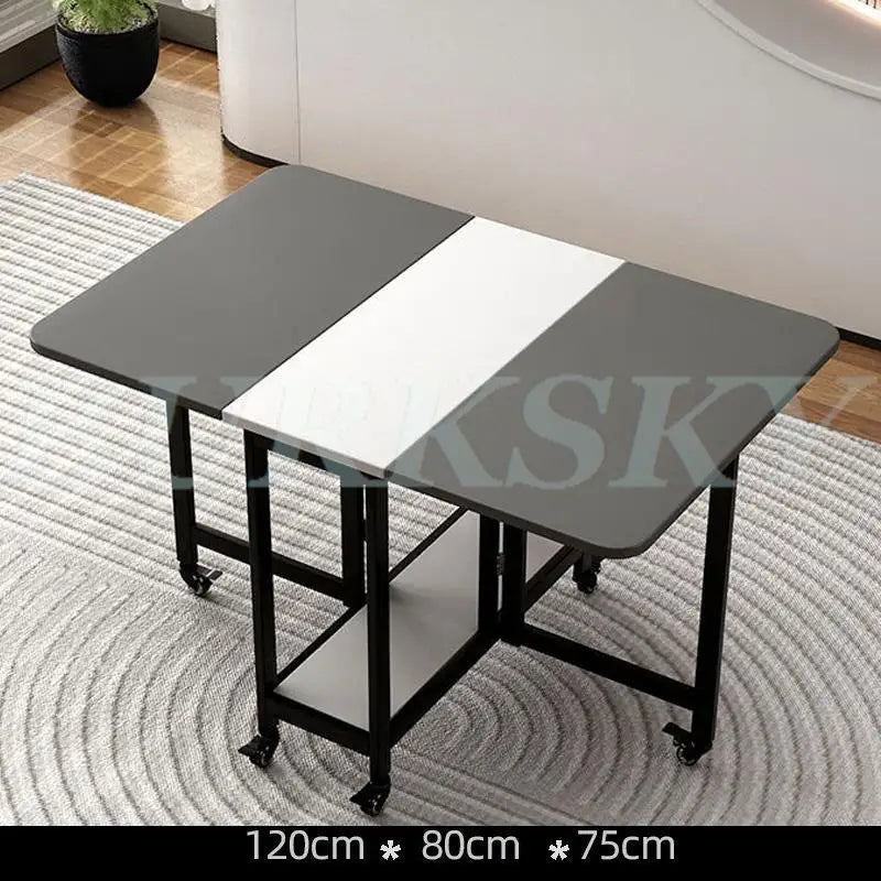 Ensemble table et chaises pliantes, tables à manger mobiles, ensemble de chaises, meubles de salle à manger, petit appartement, salon