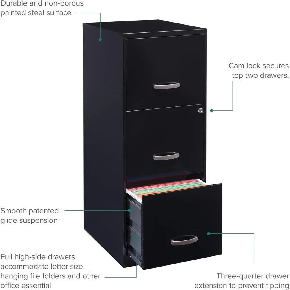 3-Drawer Vertical File