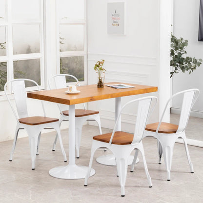 Ensembles de salle à manger modernes et blancs Ensembles de restaurant italiens minimalistes et ultralégers pour café Meubles de maison modulaires pour l'extérieur Silla Comedor