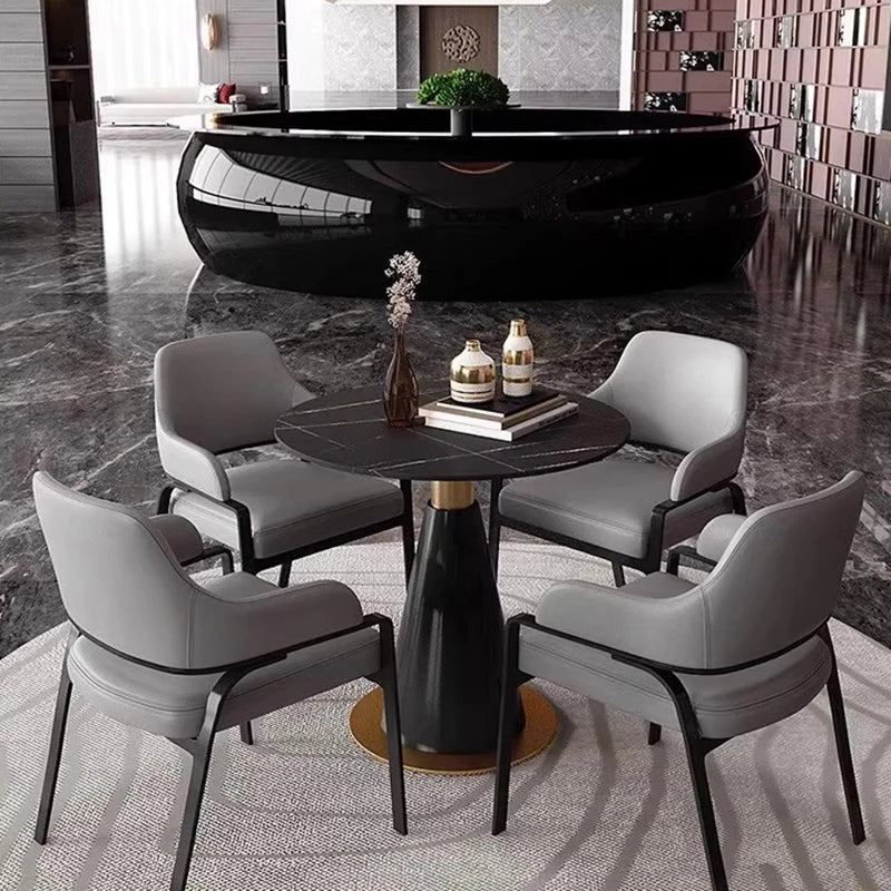 Mesa de comedor nórdica para sala de estar, mesa redonda con acento, juego de comedor móvil, muebles de cocina de diseño para el hogar Tavolino Da Salotto