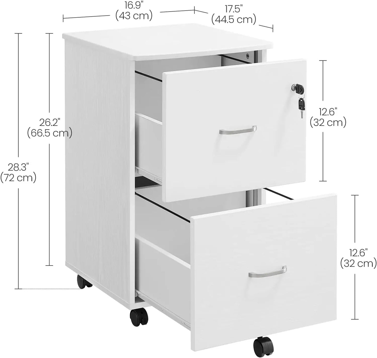 2-drawer filing cabinet, locked filing cabinet for home office, small rolling filing cabinet, printer stand