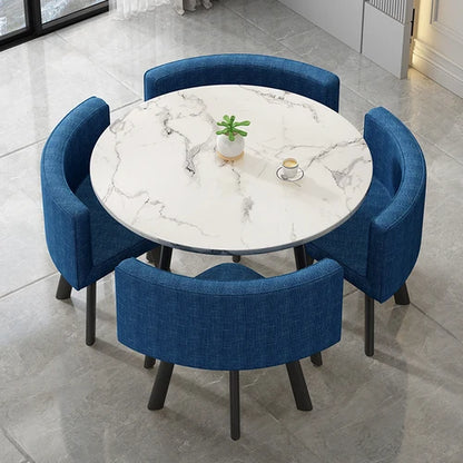 стол обеденный Dining Table Set 4 Chairs Modern Reception Negotiation Coffee Tables Living Room Furniture Kitchen Table Chairs