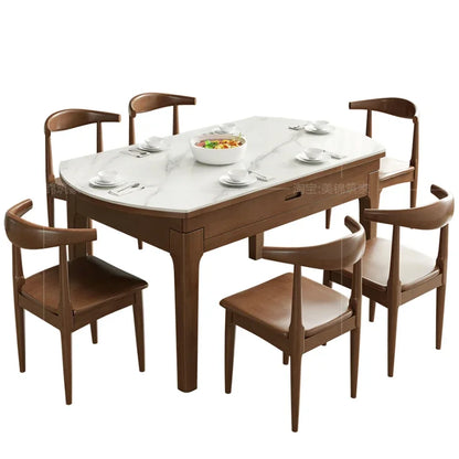 Mesas de comedor extensibles, sillas, armarios para sala de estar, muebles de jardín de vidrio, comedores portátiles plegables, 4 sillas, ofertas