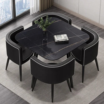 Conjuntos de comedor y salón nórdicos Conjuntos de comedor móviles sencillos para apartamentos de lujo Muebles minimalistas y modernos con acentos