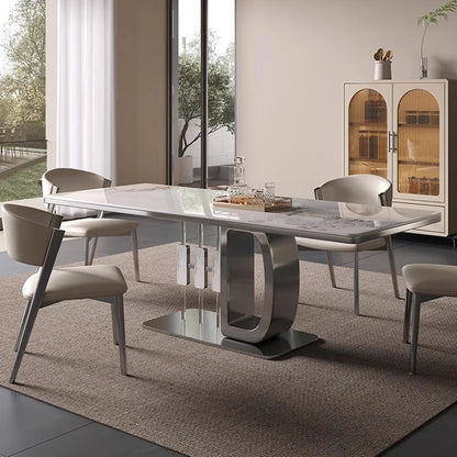 Mesa de comedor de café móvil, escritorio, centro de jardín, mesa de comedor extensible, sala de estar de lujo, muebles para el hogar, conjuntos de muebles