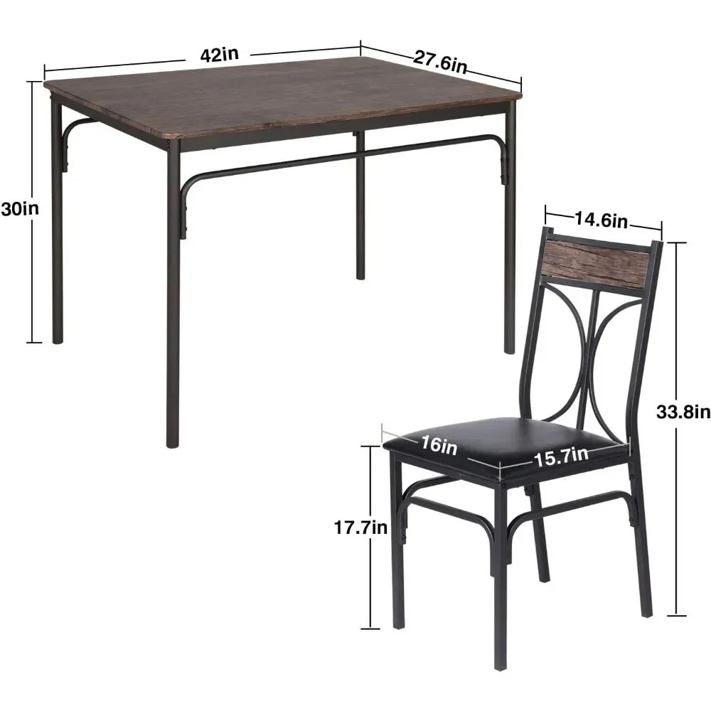 Ensembles de salle à manger, coin déjeuner, tables et chaises de salle à manger, table de dinette, chaise pour petit espace, meubles de ferme, livraison gratuite