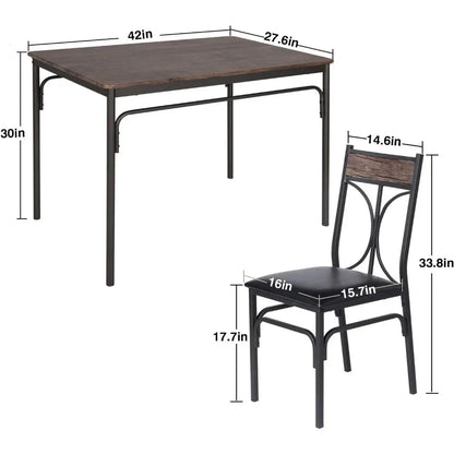 Ensembles de salle à manger, coin déjeuner, tables et chaises de salle à manger, table de dinette, chaise pour petit espace, meubles de ferme, livraison gratuite