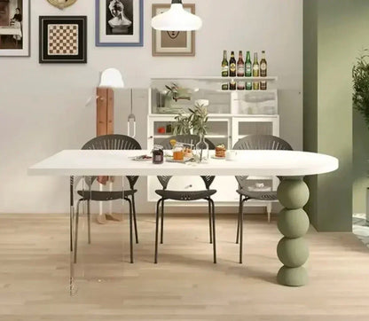 Mesa de comedor de lujo blanca, mesas de café para pasillos, restaurantes, balcones, mesas de Jantar, muebles para el hogar