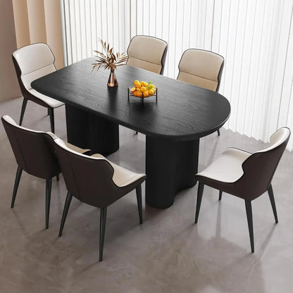 Juego de mesa de comedor con 4 sillas, juego de mesa de cocina moderna, mesa de comedor interior para cocina, bar, sala de estar, rincón de desayuno