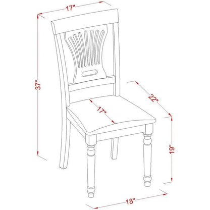 POPL7-SBR-C Juego de muebles de comedor de 7 piezas que consta de una mesa de cocina ovalada con hojas de mariposa y 6 manteles de tela de lino