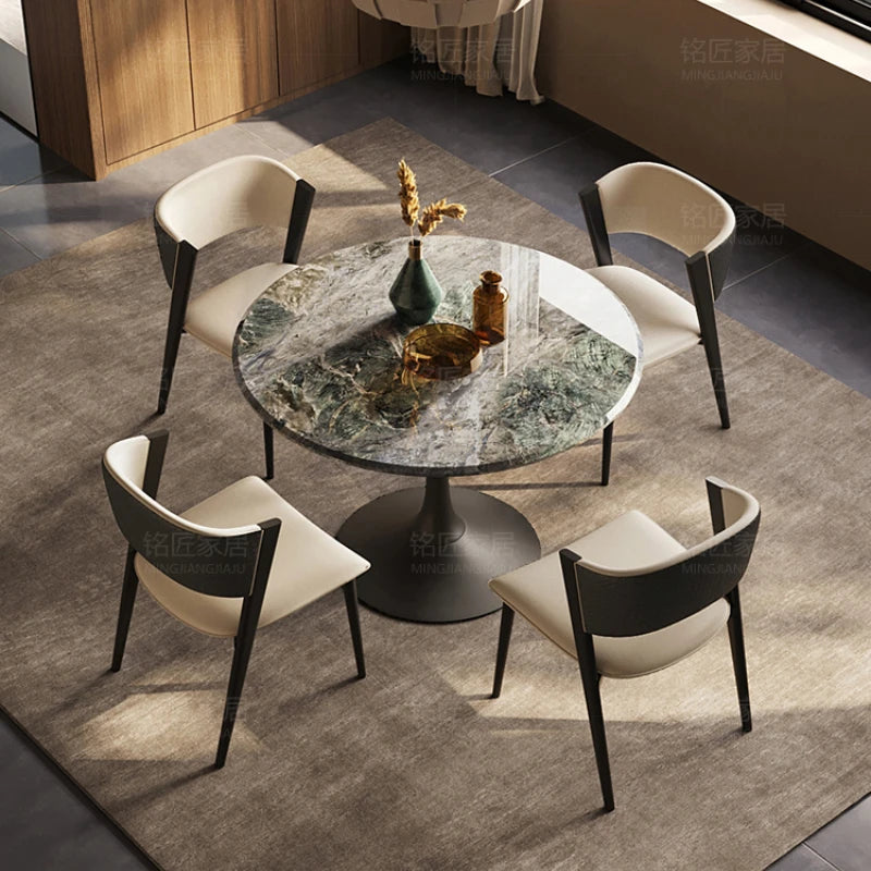 Juegos De Mesa Con Sillas Extensibles Comedor Sala Centro Mármol Alternativa Café Muebles Modernos Juego De Comedor 4 Sillas