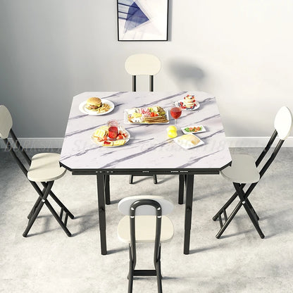 Folding Dining Table, Multifunctional Furniture, Liftable, Household, Round, Square, Foldable, Apartment, Living Room