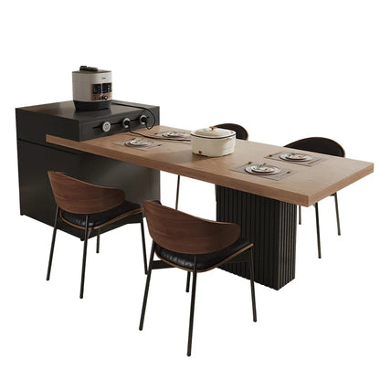 Sillas plegables Mesa de comedor Cocina Rectangular Isla de piedra Mesas centrales Lujo Madera Italiana Mesa Comedor Muebles de cocina