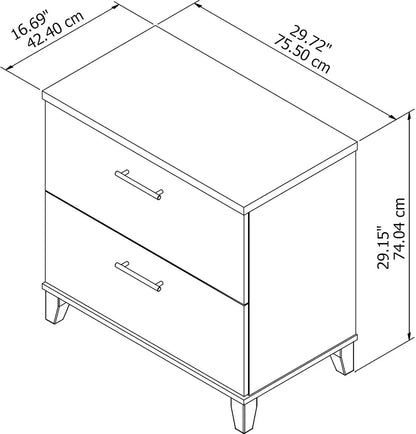 Archivador lateral de dos cajones Somerset en Maple Cross | Unidad de almacenamiento de oficina pequeña para espacios domésticos o comerciales