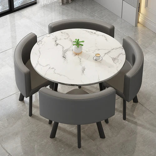 стол обеденный Dining Table Set 4 Chairs Modern Reception Negotiation Coffee Tables Living Room Furniture Kitchen Table Chairs