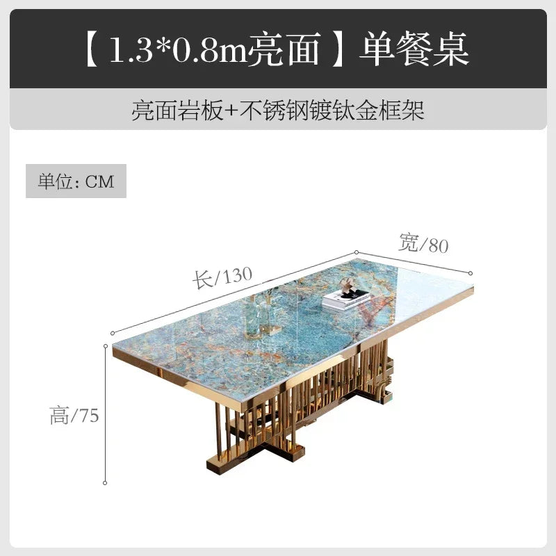 Dining Table People Extendable Round Kitchen Space Saving Room Furniture Console Sets High Bar White Modern Mesa Marble Pattern