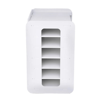 LOYALHEARTDY - Bandeja para cartas de 7 niveles, soporte para clasificar papeles, archivador, estante para documentos, organizador de escritorio para el hogar, la oficina y el aula, color blanco