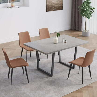 Juego de mesa de comedor, mesa de cocina moderna con asiento derecho, banco de esquina y banco para muebles de comedor familiar, juego de mesa de comedor