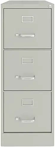 Archivador vertical de metal gris claro de 3 cajones de 40,19" con cerradura, preensamblado, tamaño carta/legal para el hogar, UrbanPro