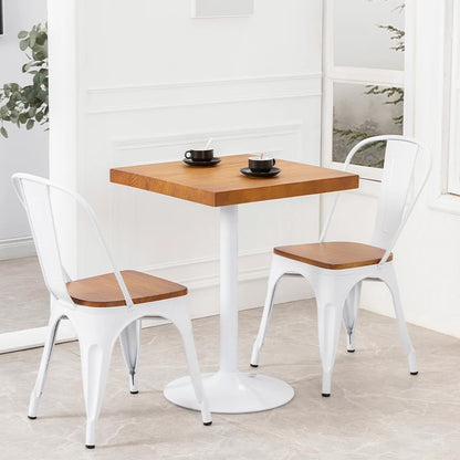 Ensembles de salle à manger modernes et blancs Ensembles de restaurant italiens minimalistes et ultralégers pour café Meubles de maison modulaires pour l'extérieur Silla Comedor