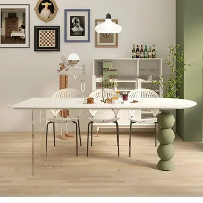 Mesa de comedor de lujo blanca, mesas de café para pasillos, restaurantes, balcones, mesas de Jantar, muebles para el hogar