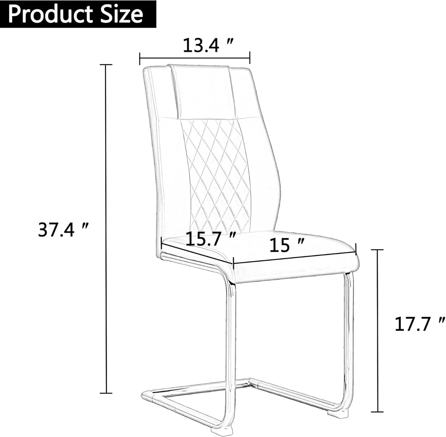 Juego de mesa y sillas para comedor de 6 personas, tapizado en cuero sintético, 55" (juego de mesa de comedor para 6 personas, blanco) Juego de mesa y sillas