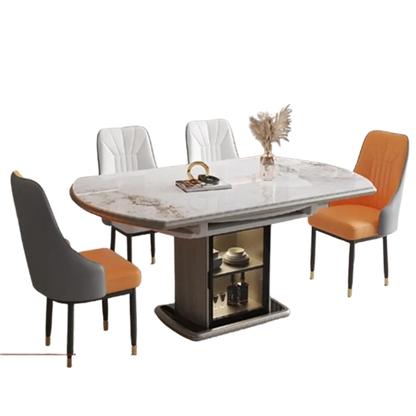 Mesas de comedor de diseño extensibles Mesas de comedor de lujo nórdicas plegables de madera Mesas de comedor redondas modernas naturales Mesa De Jantar Muebles para el hogar