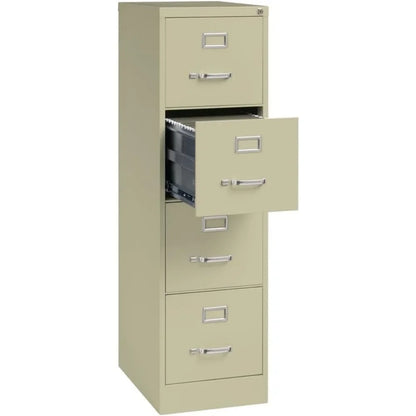 22" Deep 4 Drawer Letter File Cabinet in Putty, Fully Assembled