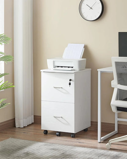 2-drawer filing cabinet, locked filing cabinet for home office, small rolling filing cabinet, printer stand