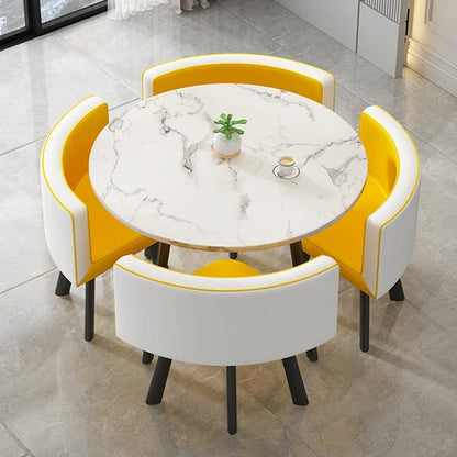 стол обеденный Dining Table Set 4 Chairs Modern Reception Negotiation Coffee Tables Living Room Furniture Kitchen Table Chairs