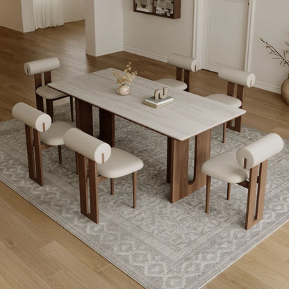 Mesa de Entrada Sillas de Madera Mesas de Cocina de Estudio Juego de Comedor de Madera Maciza Alternativa de Comedor Silla de Relajación Muebles de Terraza