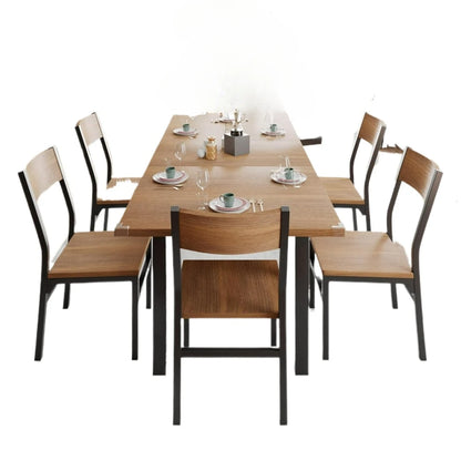 Ensemble de table à manger, table de salle à manger moderne du milieu du siècle avec chaise pour petit espace, cadre en métal robuste, ensemble de table de cuisine