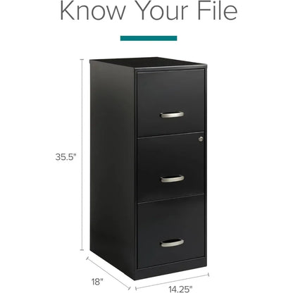 3-Drawer Vertical File