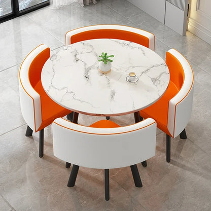 стол обеденный Dining Table Set 4 Chairs Modern Reception Negotiation Coffee Tables Living Room Furniture Kitchen Table Chairs