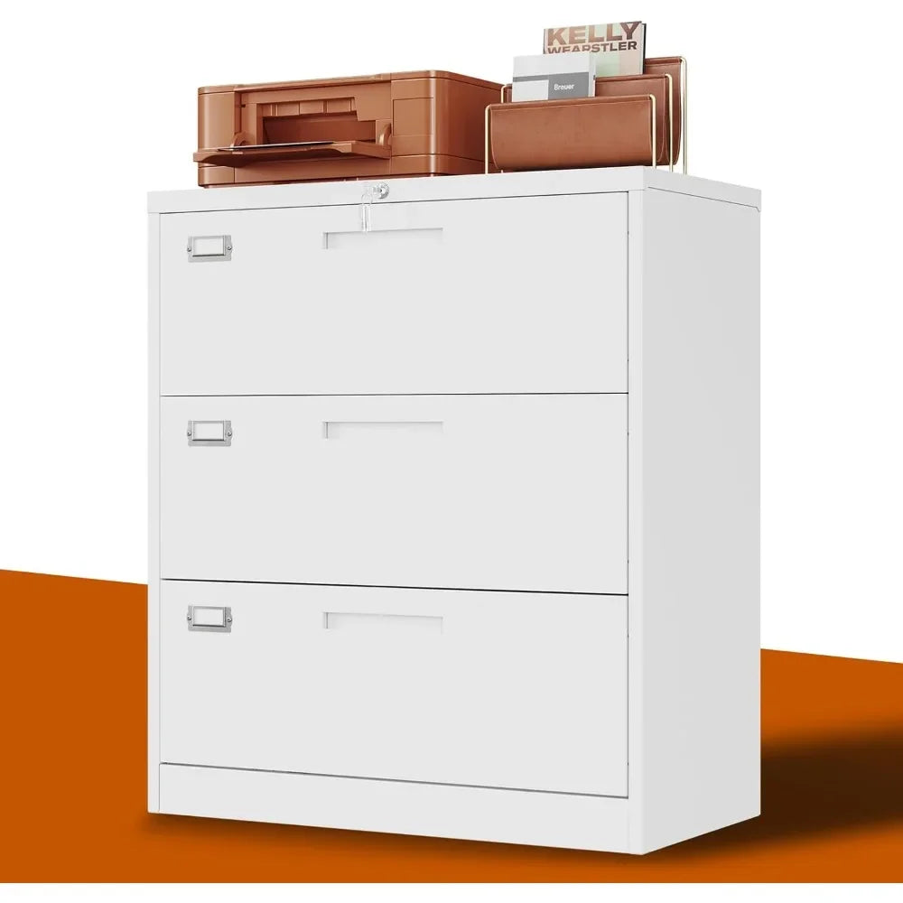 3 Drawer File Cabinets, Metal File Cabinets with Locks, Office Home File Cabinets Office, Letter Size Files Cabinets