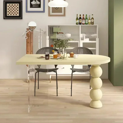 Mesa de comedor de lujo blanca, mesas de café para pasillos, restaurantes, balcones, mesas de Jantar, muebles para el hogar