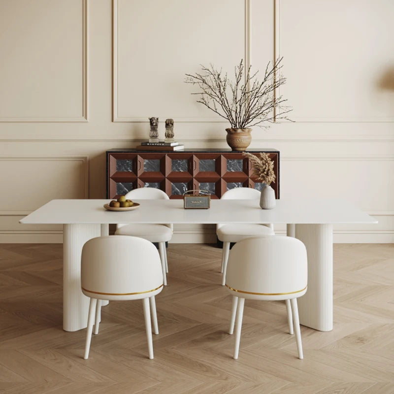 Table à manger carrée nordique design ensemble de chaises de salle à manger de salon mobiles Accent moderne meubles pour cuisine meubles de cuisine