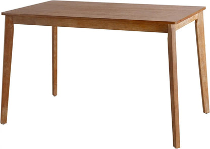 Juego de mesa de comedor moderno para 4, mesa de comedor de madera rústica y sillas de madera maciza, juego de comedor de 5 piezas, envío gratuito para el hogar