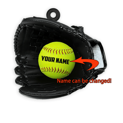 Personalized Softball Christmas Ornament - Softball Gift