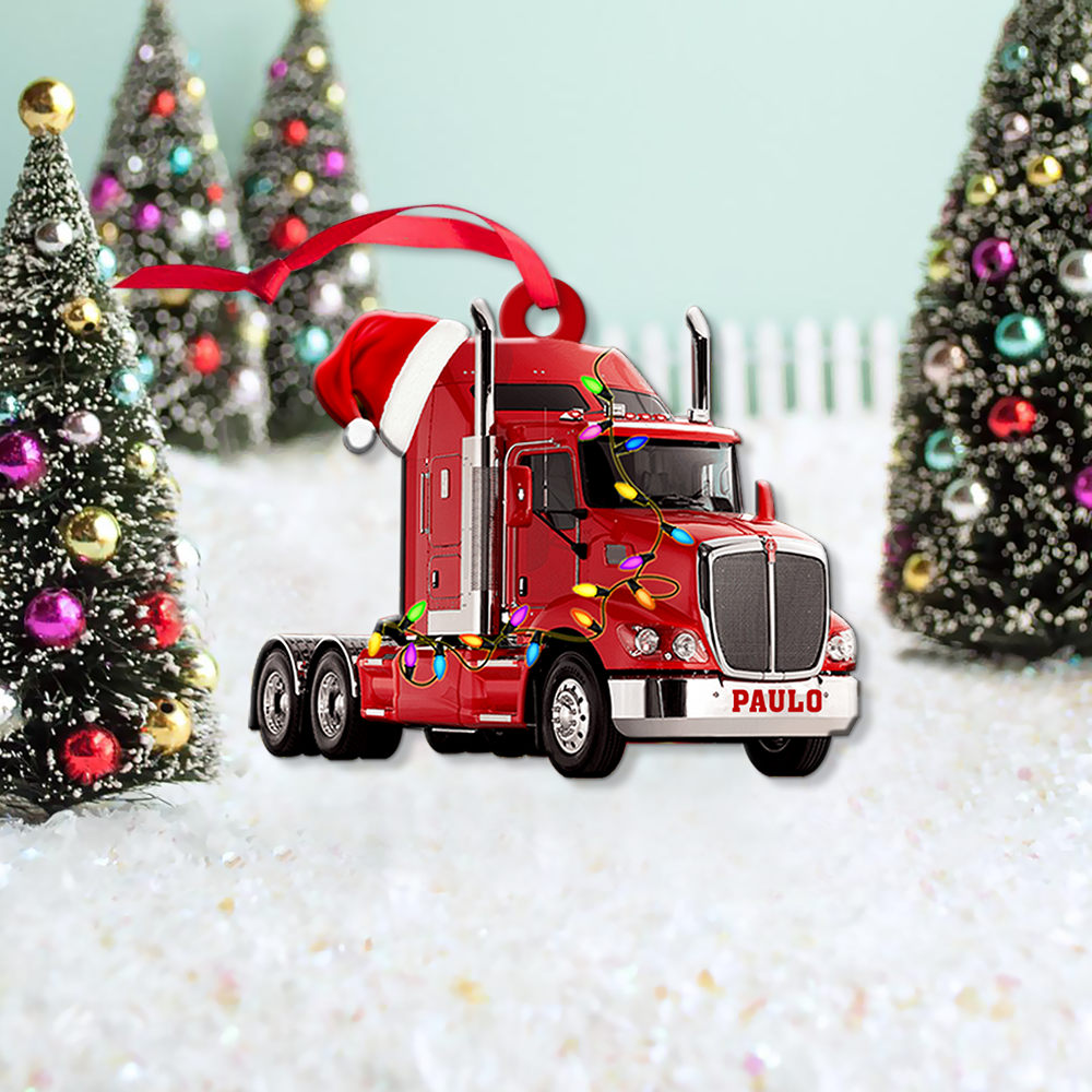 Personalized Truck Christmas Ornament - Perfect Truck Gift for Holidays and Special Occasions
