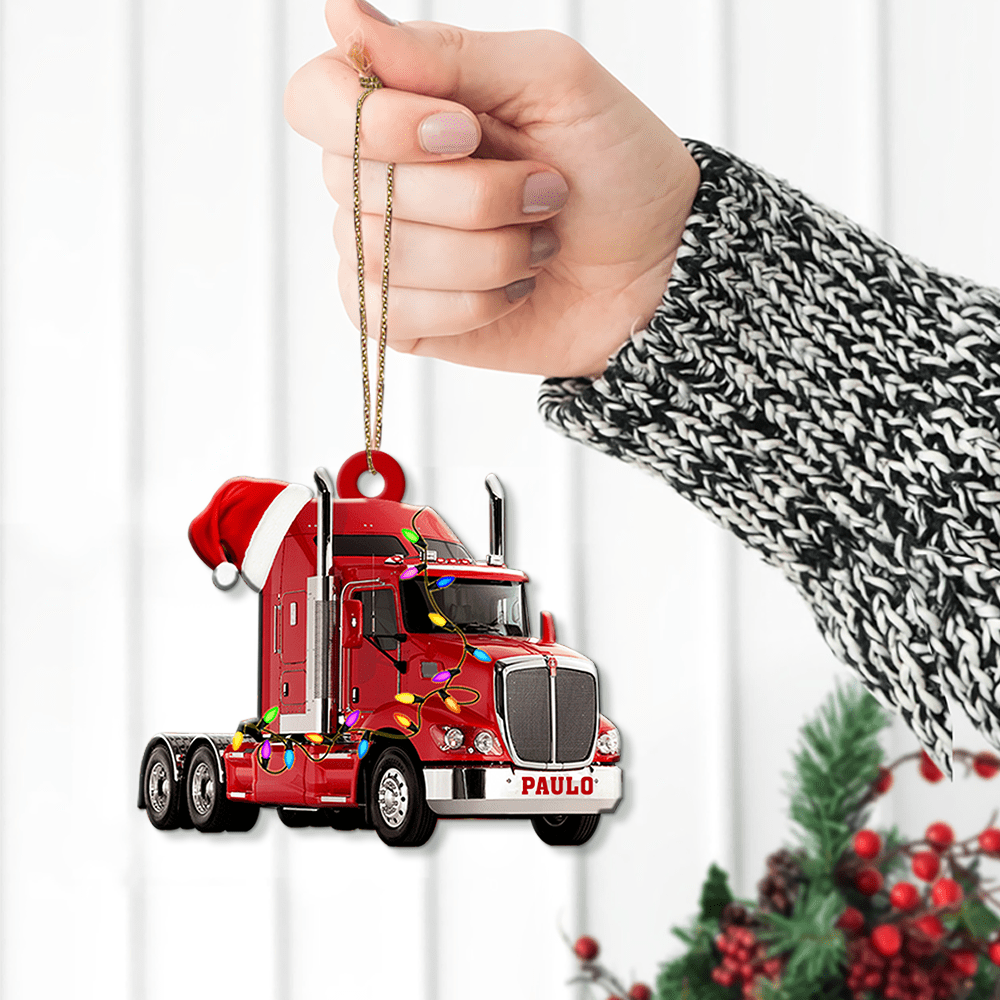 Personalized Truck Christmas Ornament - Perfect Truck Gift for Holidays and Special Occasions