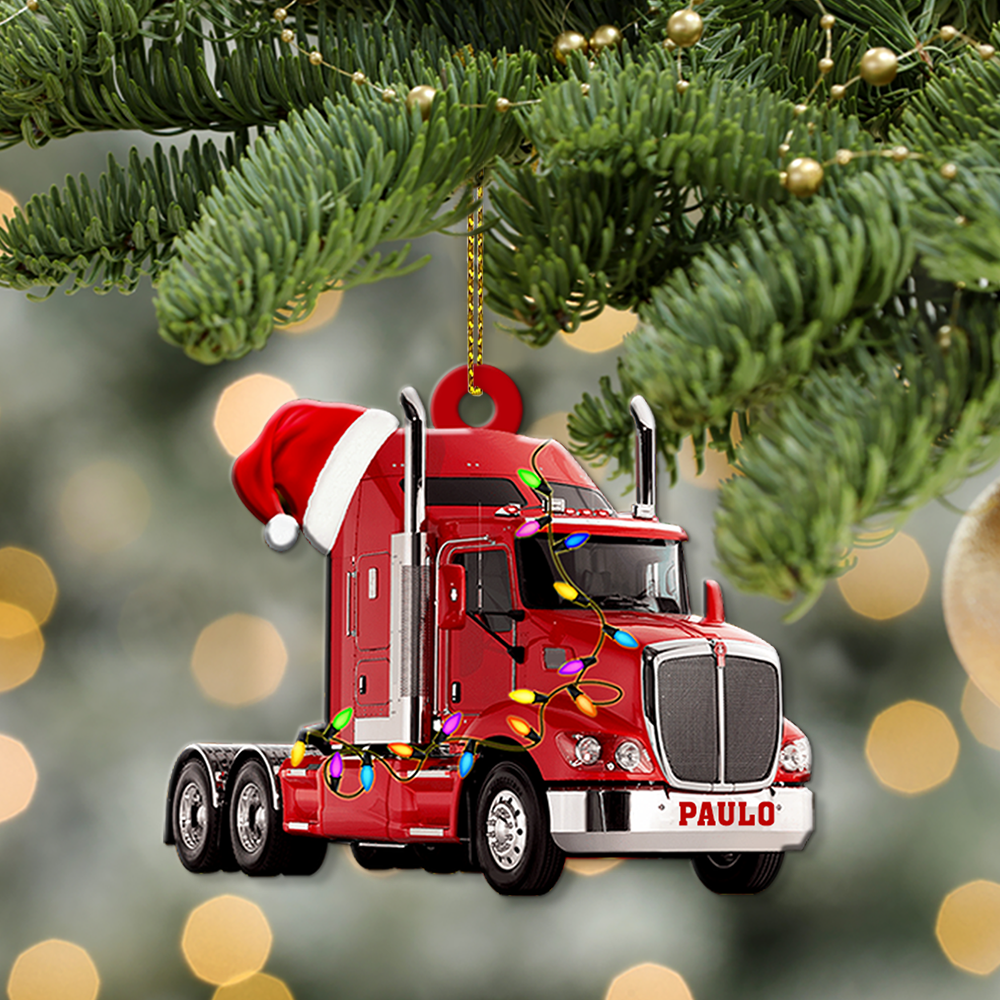Personalized Truck Christmas Ornament - Perfect Truck Gift for Holidays and Special Occasions